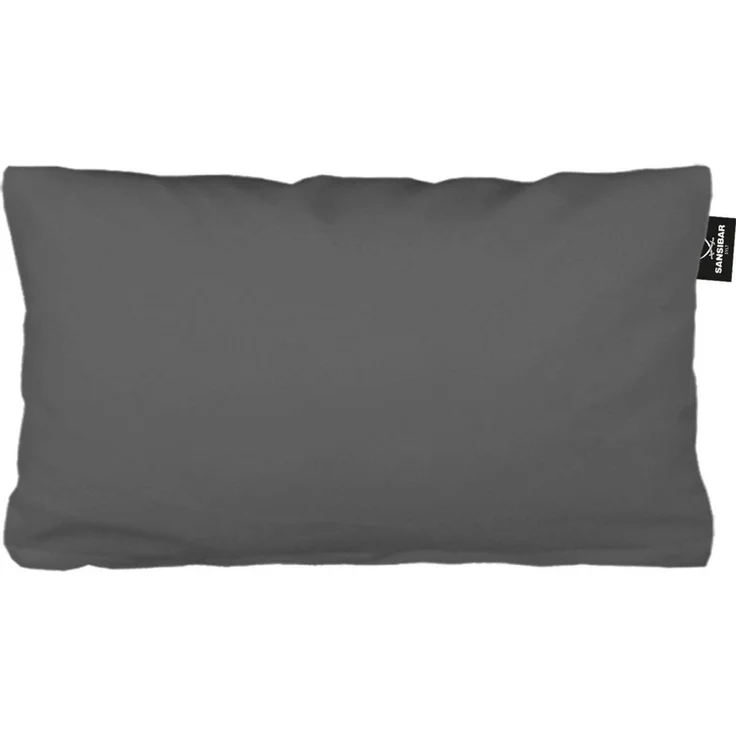 Sansibar Sylt Kissenhülle Kissenhülle Uni Jersey Kissenhülle, 40x80 cm, mit edlem Sansibar Fähnchen am Steg, perfekter, faltenfreier Sitz – Bild 1