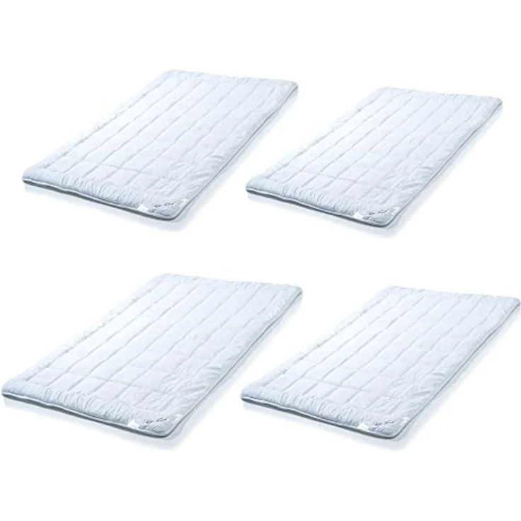 aqua-textil Bettdecke, Kopfkissen + Topper Soft Touch Mikrofaser Duo Winter Steppdecke 200x220cm – Bild 7