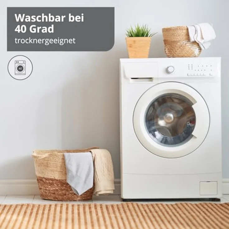 liebling Bettdecke + Kopfkissen Bettwaren-Set, Füllung: 100% Polyester, Bezug: 100% Polyester (Mikrofaser), für Allergiker geeignet, hautschonend, pflegeleicht, langlebig – Bild 6