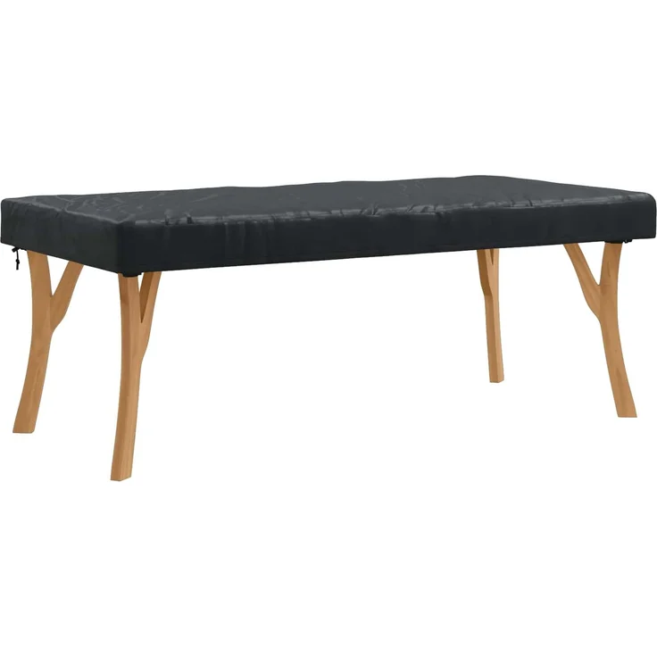 vidaXL Tischdecken Uni Schwarz 182 x 92 x 15 cm Stoff 4106110 – Bild 3