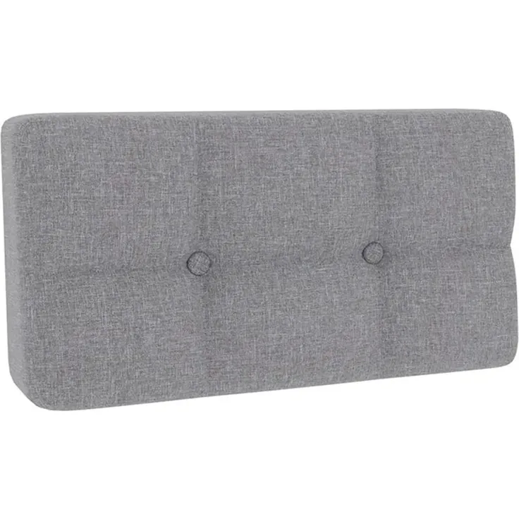 Gutekissen® Palettenkissen Gesteppte Kissen mit Knöpfen, Palettenauflagen Sitzkissen Rückenlehne Gesteppt PFG (Eckkissen 60x40, Grau)