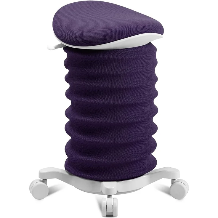 TOPSTAR Sitness 4D mit Rollen AGR-Zertifiziert Dynamischer Sitzhocker Papyrus - dunkelviolett, ergonomischer Bürohocker - höhenverstellbar - stärkt den Rücken - entlastet die Bandscheiben – Bild 1