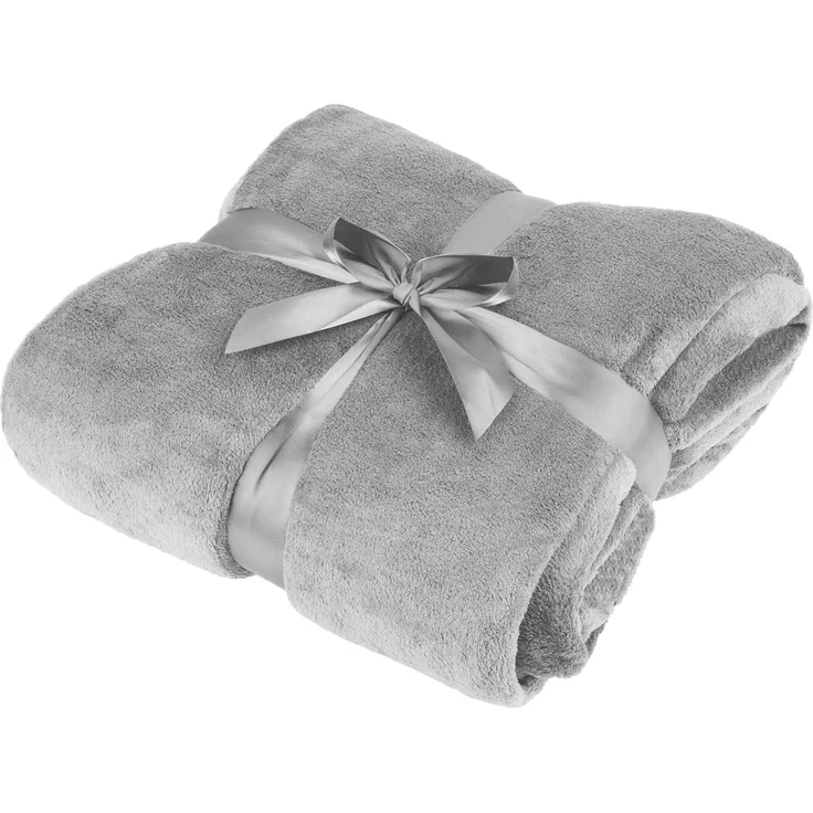 Teesa Polar-Flauschdecke 200x220 cm TEESA - grau – Bild 1