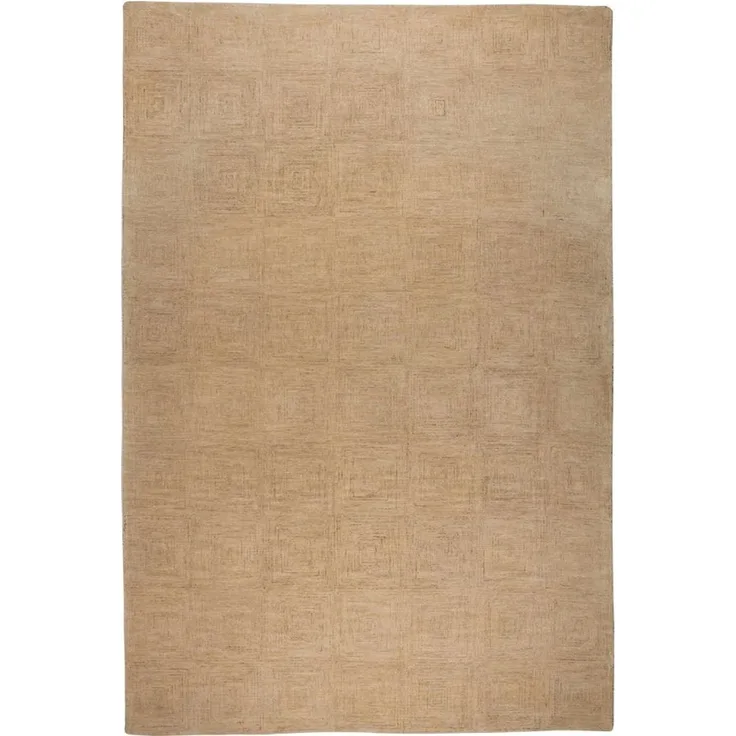 Teppich Maryland 200x300 Beige mit Jutesohle im Boho-Stil, Dutchbone