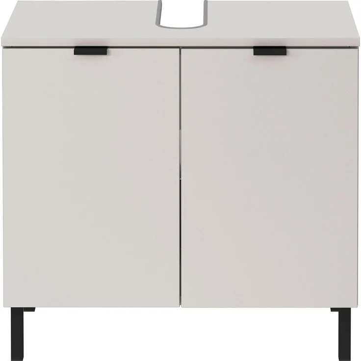 Germania Waschbeckenunterschrank GW-Arcena 1980-572, in Kaschmir, mit Metallfüßen, 60 x 56 x 34 cm (BxHxT) – Bild 4