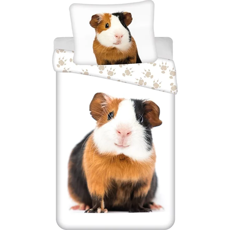 Meerschweinchen Design Bettwäsche aus Baumwolle, 140x200 cm & 70x90 cm