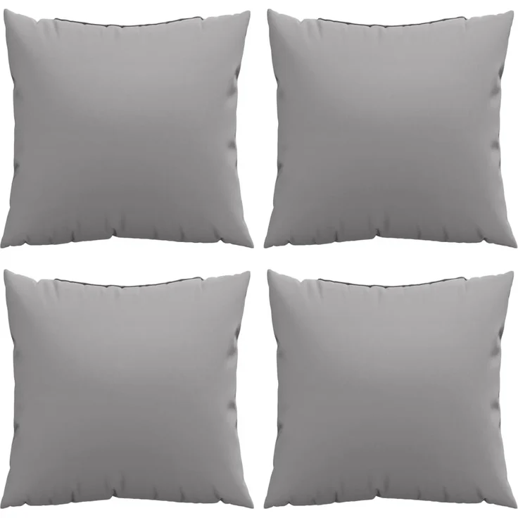 vidaXL Sofakissen 4 Stk. Grau 60x60 cm Stoff – Bild 3