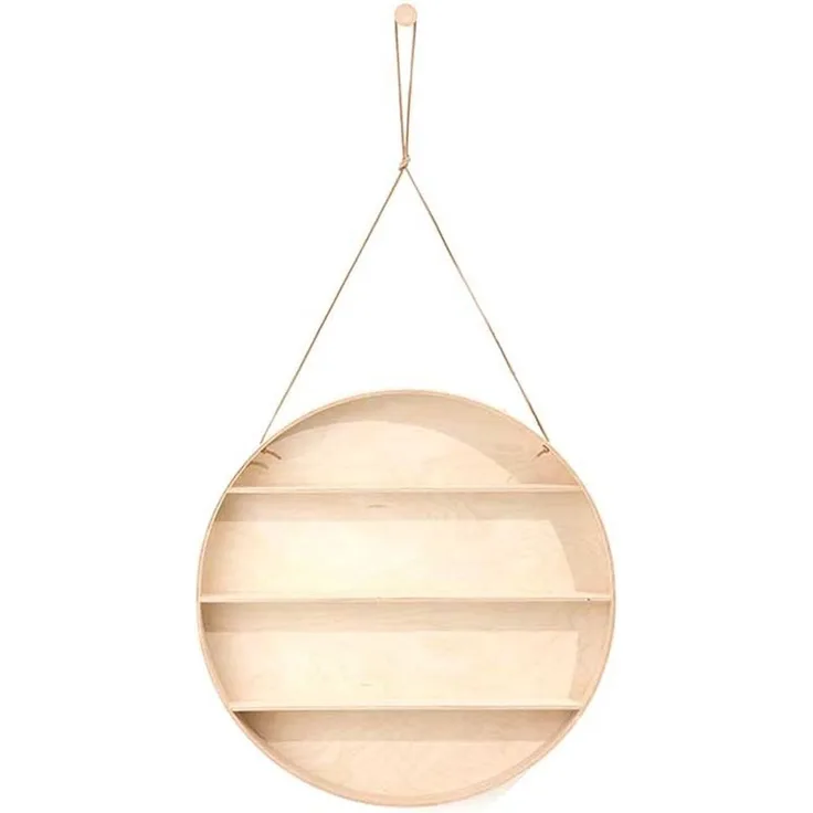 Fermliving Runde Dorm Wanddekoration Holz natur