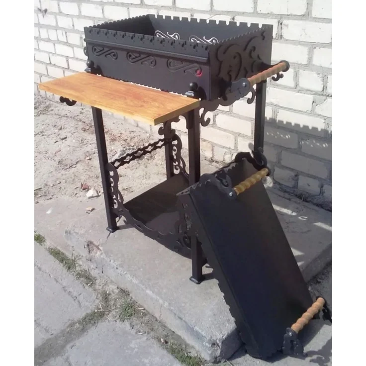 Barbecue Deckel für Grills-Mangals in Schwarz – Bild 4