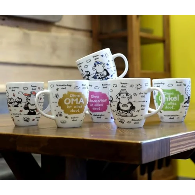 Sheepworld Tasse "Ohne Laune ist alles doof" | Porzellan, 45 cl | Tasse für Kaffee und Tee, Tasse mit Spruch | 46505 – Bild 6
