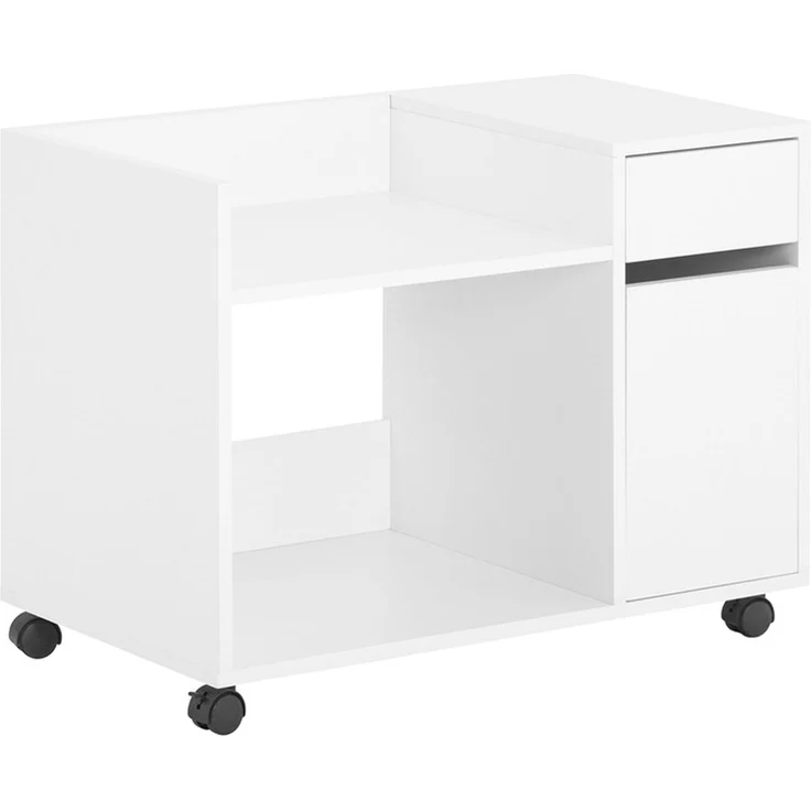 SoBuy ASK02-W Schubladenschrank Büro, Spanplatte, Melamin, Weiß, 72 x 54 x 40 cm – Bild 1