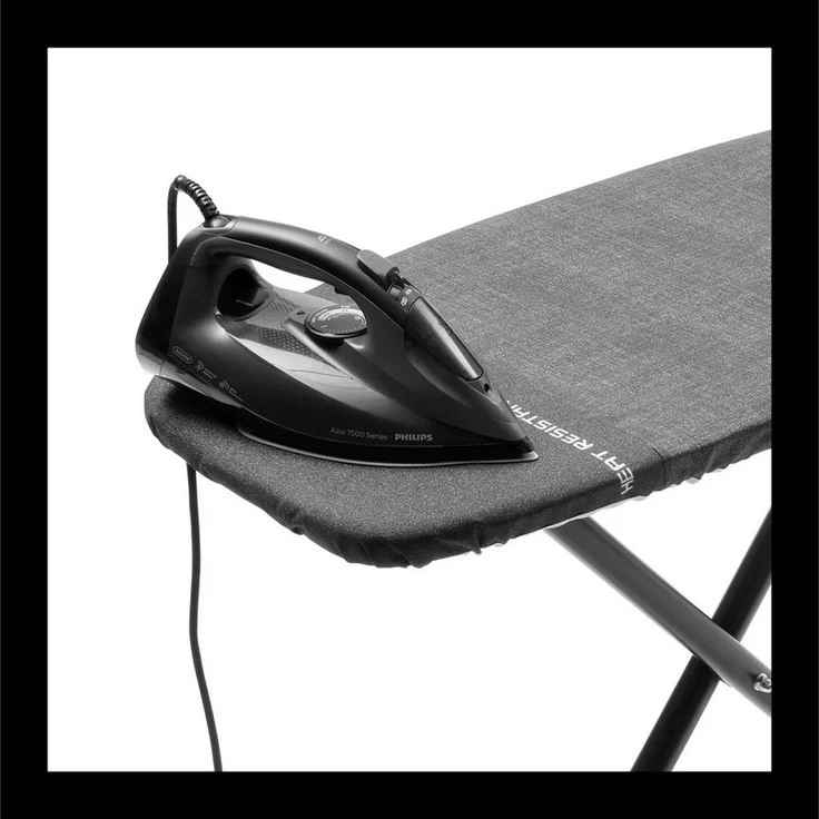 Brabantia Bügelbrett Bügeltisch D, 135 x 45 cm, hitzebeständige Parkzone, Bügelfläche 135x45 cm, Fairtrade-zertifiziert – Bild 2