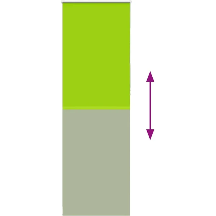 vidaXL Verdunkelungsrollo Grün 80x230 cm Stoffbreite 75,7 cm Polyester 4011332 – Bild 8