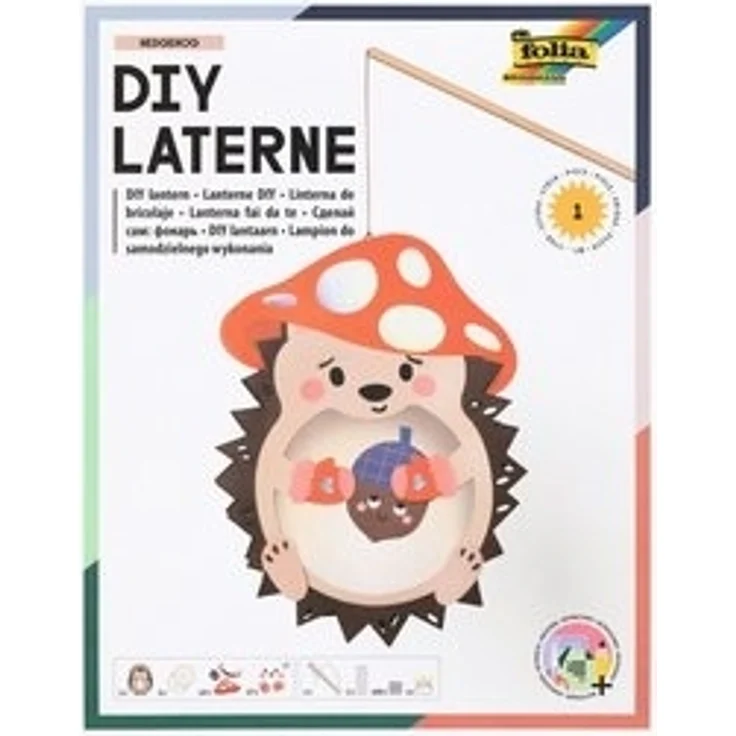 Folia Max Bringmann KG Papierlaterne DIY Laterne - Bastelset mit LED-Licht – Bild 6