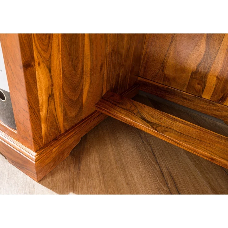 Schreibtisch Akazie 140x64x80 honig lackiert OXFORD #0511 – Bild 6