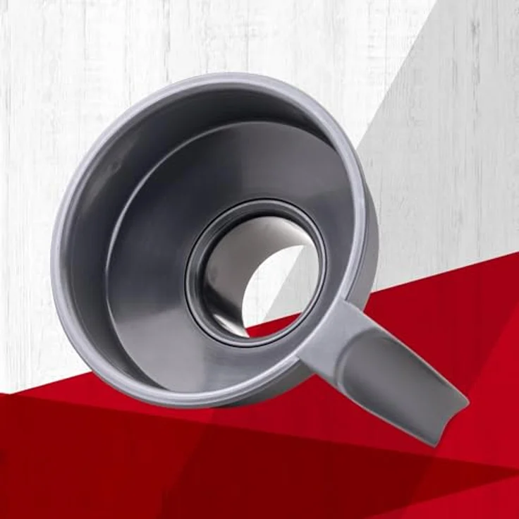 Fackelmann Einfülltrichter 16,5 cm grau 2-tlg. Einkochzubehör – Bild 2