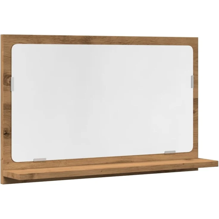 vidaXL Badspiegel mit Ablage Artisan-Eiche 60x11x37 cm Holzwerkstoff 856198 – Bild 1