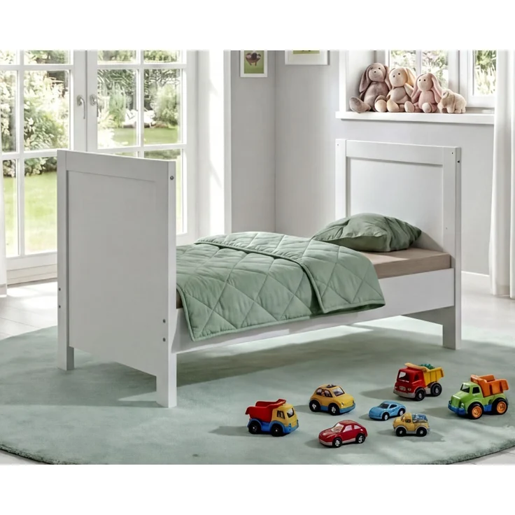 Babyzimmer-Set Zubehör: Seitenteile für Babybett zum Umbau als Juniorbett Weiß – Bild 4