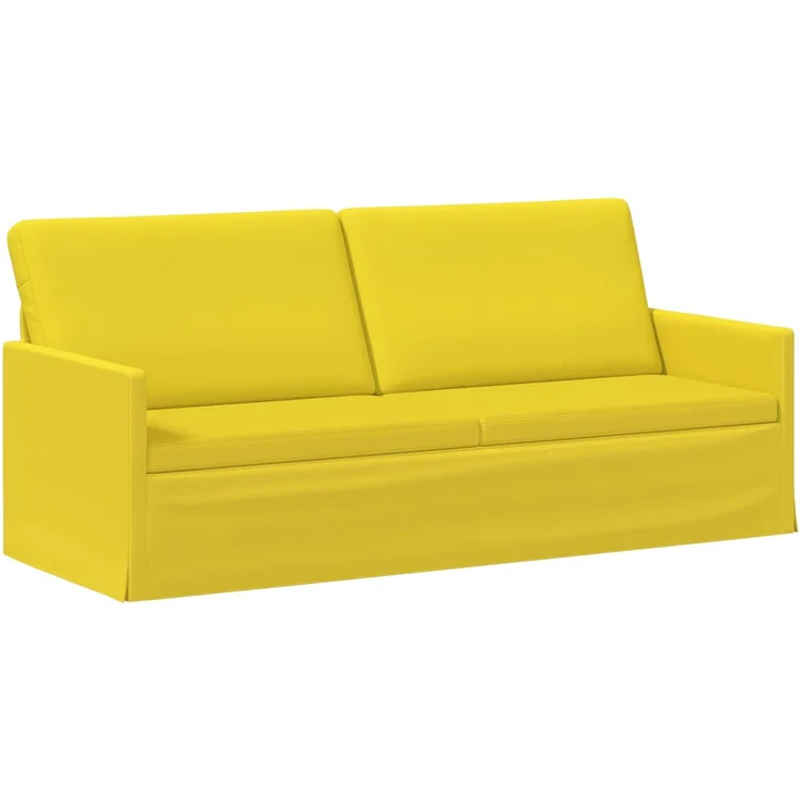 vidaXL Sofa-Set 2 pcs Helles Gelb Stoff 3433171 – Bild 3