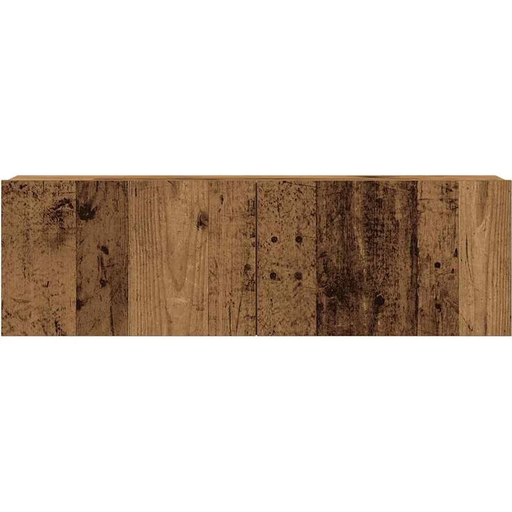 vidaXL 3-tlg. TV-Schrank-Set Wandmontage Altholz-Optik Holzwerkstoff 3329197 – Bild 4