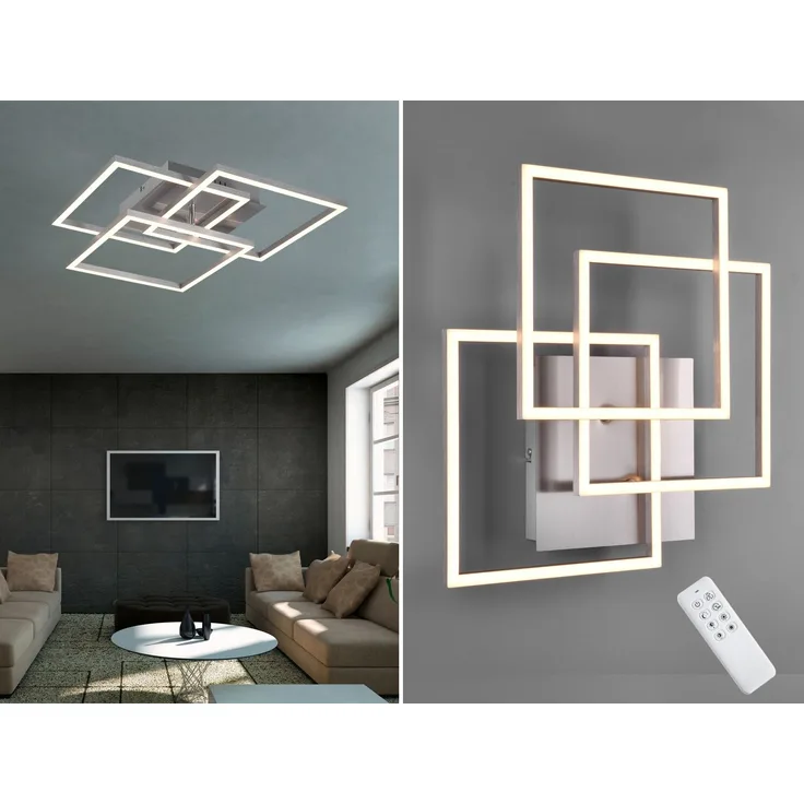 R62883107 LED Deckenleuchte MOBILE schwenkbar nickel matt ca. 39x42 cm