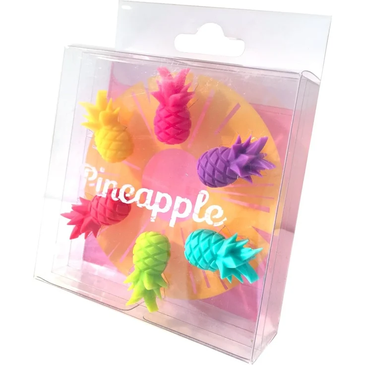 Winkee Küchenorganizer-Set Ananas Glasmarkierer im 6er Set – Bild 4