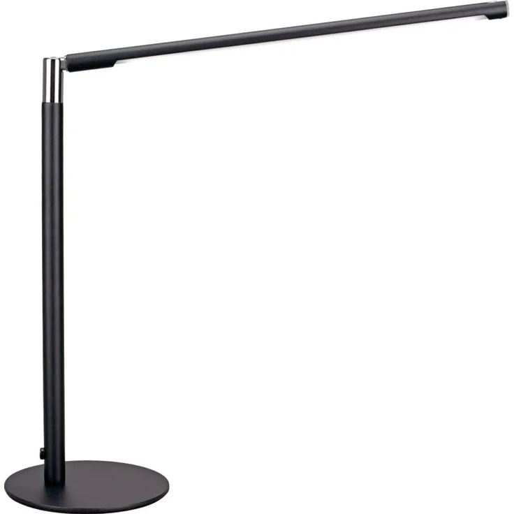 MeLiTec LED Schreibtischlampe LED-Schreibtischleuchte T186-2 schwarz mit Chrom-Applikationen, LED fest integriert, Einstellbar in 3 Stufen, 50.000 Schaltzyklen möglich, schwenkbar, dimmbar – Bild 5