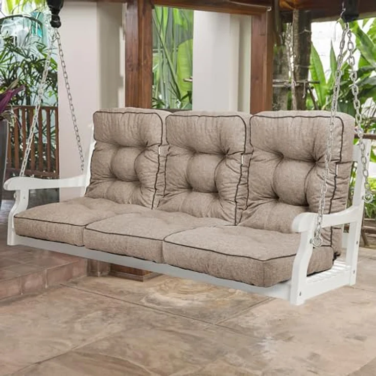Bjird Bankauflage Venus 50 cm, 60 cm, 100 cm, 120 cm, 150 cm, 180 cm, (1 St), für Gartenbank und Hollywoodschaukel – Bild 9