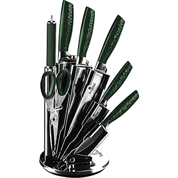Berlinger Haus Berlinger Haus Messerset im Ständer 8 Elemente Metallic Line Emerald BH2463 – Bild 2