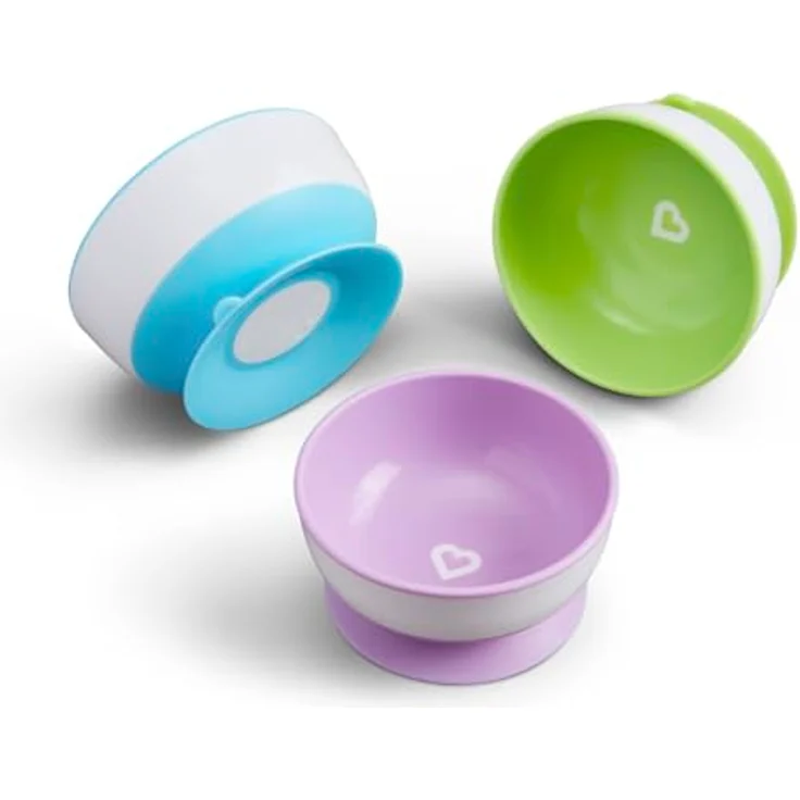 Munchkin Stay Put Suction Schüsselset 3 Stück Viol – Bild 2