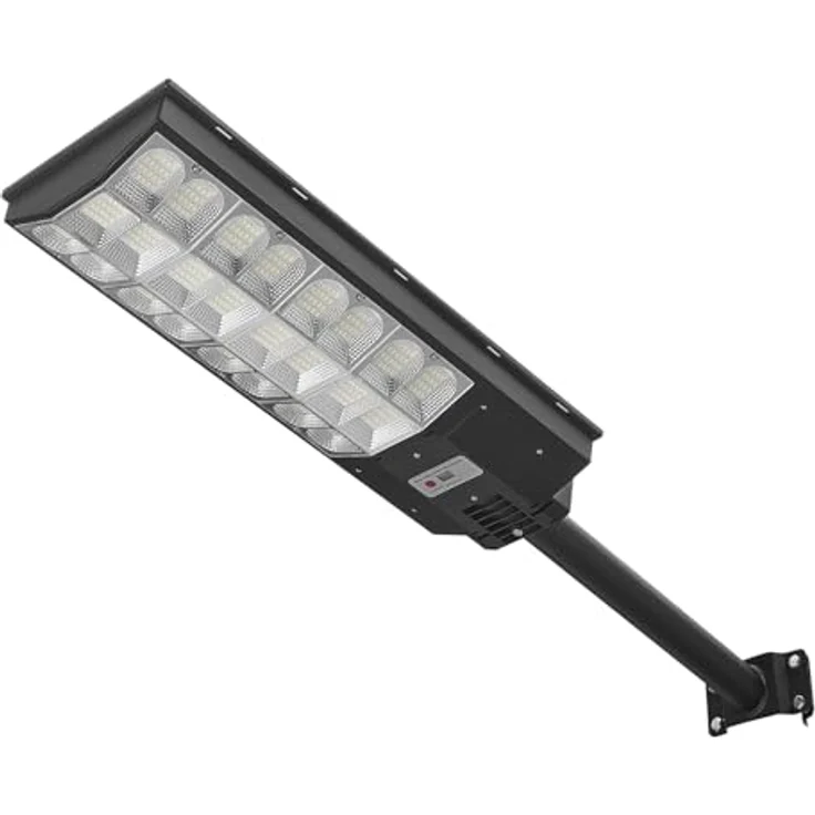 VEVOR Solar Straßenlaterne 450000LM, Straßenlampe 8000W, Solarleuchte mit Dämmerungssensor, LED-Flutlicht mit Bewegungsmelder, IP67 wasserdichte Außenbeleuchtung, für Einfahrt & Hof, 2er-Pack – Bild 9