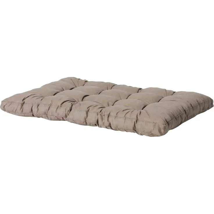 MADISON Palettenkissen Basic taupe 120 x 80cm Schaumflockenfüllung 10cm Kissen