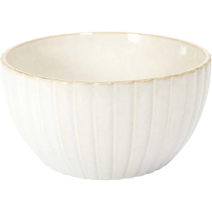 HOME DECO FACTORY, KA0410, Elegant Vlora Salad Bowl D235 cm, Perfect for Salads, Fruits and appetizers, Easy to clean, adapts to All Styles, beige Color