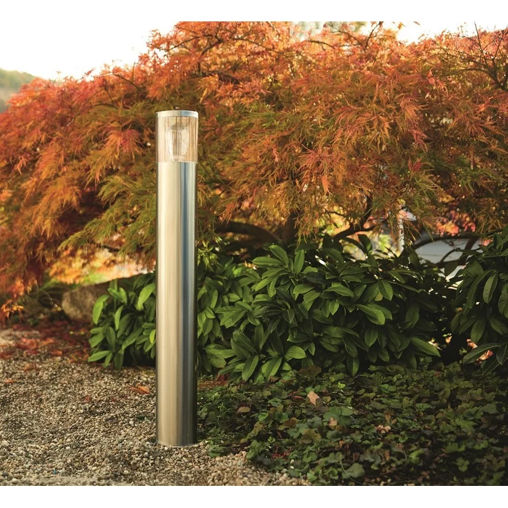 Heitronic Nr. 500683-HE Standleuchte Outdoor Naxos edelstahl E27 IP44 79cm – Bild 2