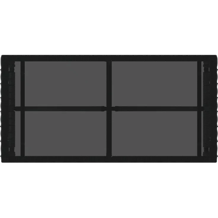 vidaXL Tisch für Outdoor Schwarz 80 x 40 x 40 cm PE Rattan und Glas 42025182 – Bild 6