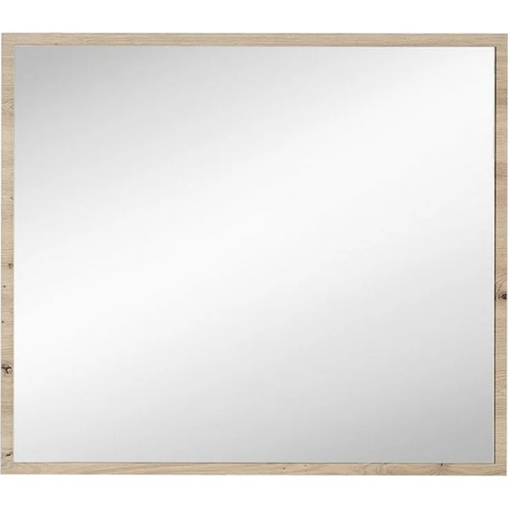 Spiegel Melanie / Memphis, Glas, Holzwerkstoff, Holzfarben, Verspiegelt, 80 x 70 x 3 cm – Bild 4