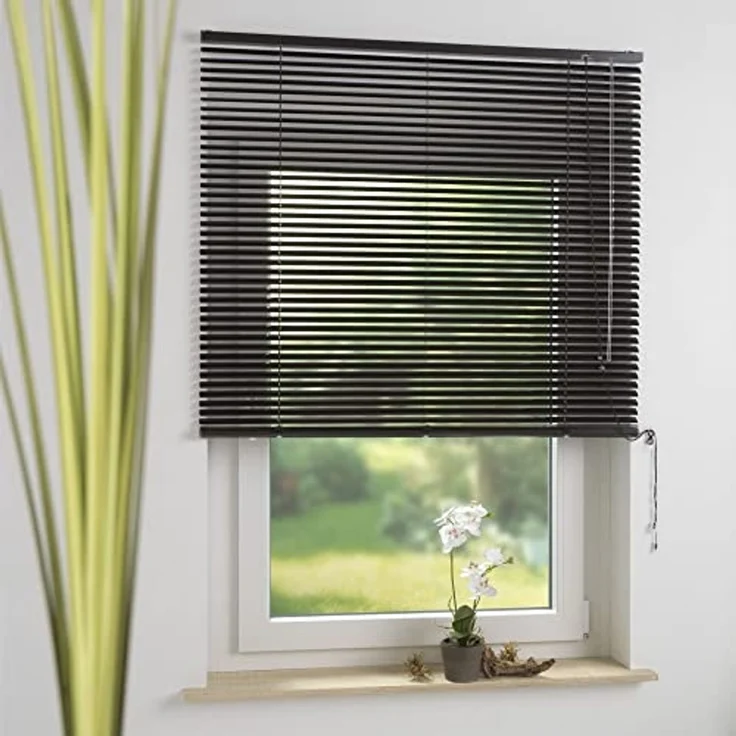 Liedeco Jalousie Aluminium-Jalousie, mit Bohren, freihängend, Aluminium – Bild 2