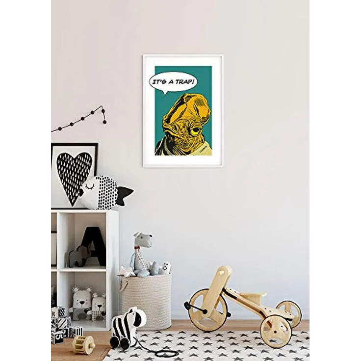 Komar Wandbild | Star Wars Classic Comic Quote Ackbar | Hochwertiger Kunstdruck, Seidenmatte Oberfläche, Größe: 40 x 50 cm, ohne Rahmen, Made in Germany – Bild 4