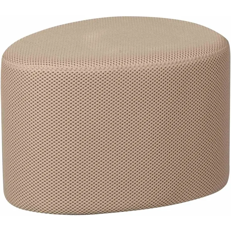 Hocker Puuk aus Netzstoff 60x47 cm, Natur