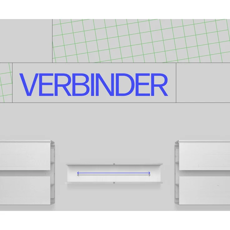 Bestlivings Gardinenschiene ( Weiß ) 420cm (2x90/2x120 cm) 1-läufig – Bild 6