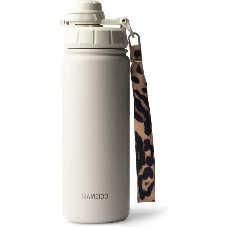 MAMEIDO Thermoflasche, mit 2-in-1 Deckel, Strohhalm und Handschlaufe in 500 ml, 700 ml & 1,2l – Bild 1