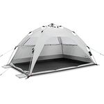 qeedo Quick Palm Strandmuschel mit UV-Schutz (UV80) & kleinem Packmaß - Leichtes, schnell aufzubauendes Strandzelt (Quick-Up System) bietet Sonnenschutz & Windschutz, blau