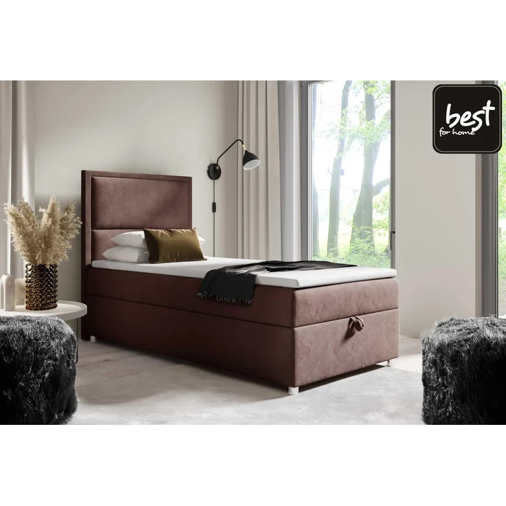 Best for Home Boxspringbett mit Bettkasten Trinity K-11 SINGLE Bonellfederkern inkl. 7 cm Topper (70x200 80x200 90x200 100x200 cm), verschiedene Liefermöglichkeiten, TOP Preis-Leistungs-Verhältnis – Bild 2