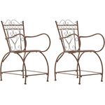 CLP 2er Set Stühle Sheela handgefertigt mit antiker Patina,antik braun