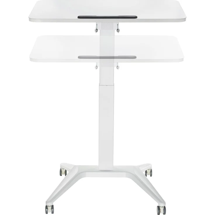 Maclean MC-453 Mobiler Laptop-Schreibtisch mit Pneumatischer Höhenverstellung Laptoptisch mit Rollen, 80x52 cm, max. 8 kg, Höhenverstellbar max. 109 cm (Weiß) – Bild 7