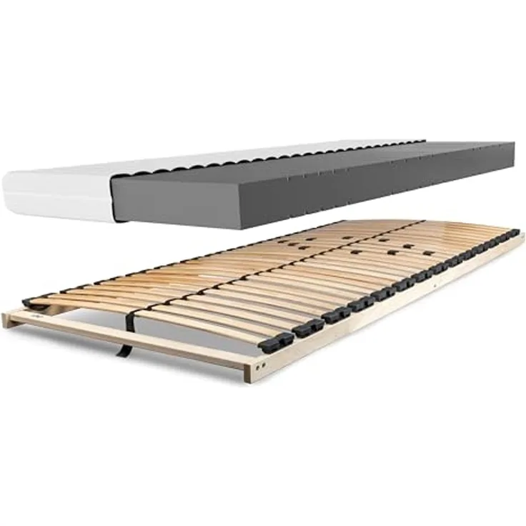 Matratzenset Betten-ABC KSP-500, 90 x 220 cm, H3 + Lattenrost Max 1 NV MZV