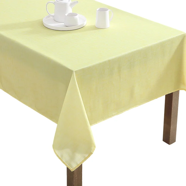 Laura Ashley Dekorative Tischdecke, Knitter- und schmutzabweisend, auslaufsicher, wasserabweisend, pflegeleicht, waschbar, Polyestergewebe für Esszimmer, Küche, Urlaub und Party, 152,4 x 213,4 cm,