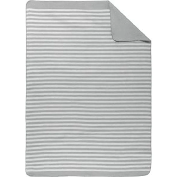 biberna 0837476 Melange Wohndecke 1x 150x200 cm STREIFEN, sturmgrau, 1x 150x200 cm – Bild 6