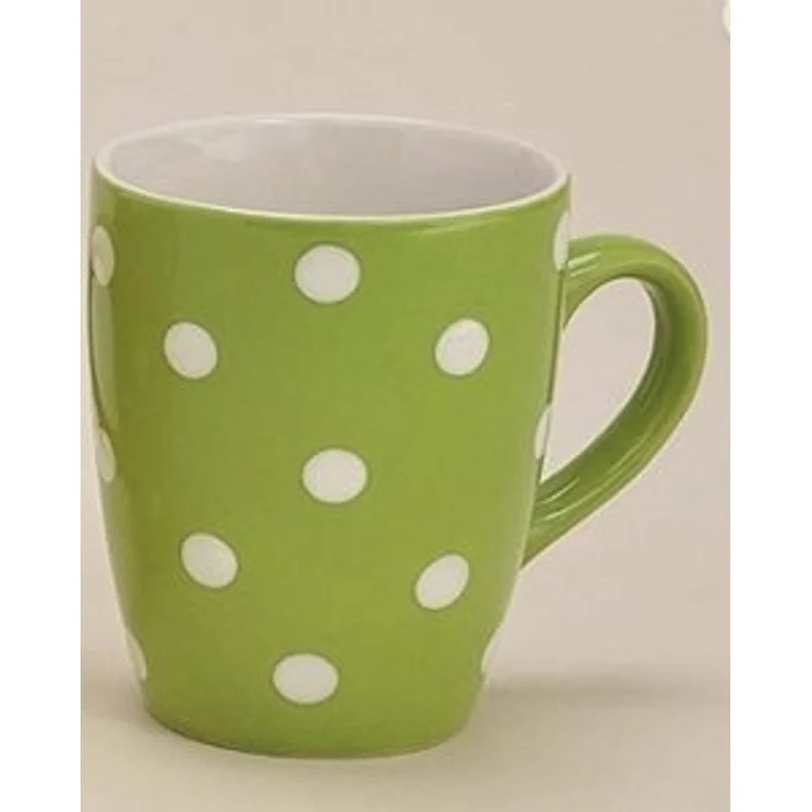 G. Wurm Tasse Tasse Becher Porzellan gepunktet grün Stückpreis, Porzellan – Bild 4