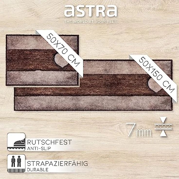 ASTRA Fußmatte Pure & Soft, rechteckig, Höhe: 7 mm, Schmutzfangmatte, waschbar – Bild 7